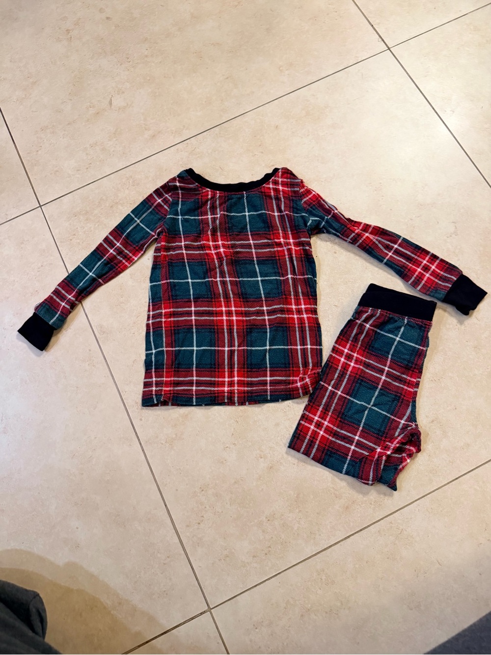 Little Sleepies Red Tartan 2 piece